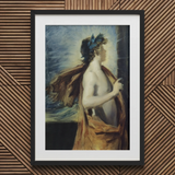 Figure of Apollo from ?The Forge Vulcan’ - John Singer Sargent Art Print, 20x30’’ / 51x76cm / Black Frame / 2’’ Matboard, Framed Oil Painting