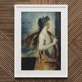 Figure of Apollo from ?The Forge Vulcan’ - John Singer Sargent Art Print, 20x30’’ / 51x76cm / White Frame / 2’’ Matboard, Framed Artwork F