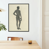 Sieger - Sascha Schneider Framed Canvas, Framed Nude Male Figure