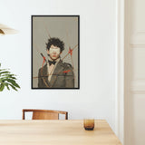 Spearhead - Dapper Gay Outlaw Framed Canvas, Framed Portrait Blindfolded Man