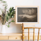 The Weird Sisters - Henry Fuseli Art Print, Wooden Framed Artwork Dark Dramatic Scene Two Figures