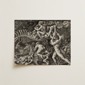 La procession Sorcières - estampe d’art de Marcantonio Raimondi et Agostino Veneziano 