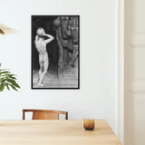 The Anarchist - Sascha Schneider Framed Canvas, Framed Black White Artistic Photograph Nude Figure Posed