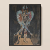 The Angel of Sodom - Christian Berard Framed Canvas, Framed Abstract Painting Figure Wings Crown