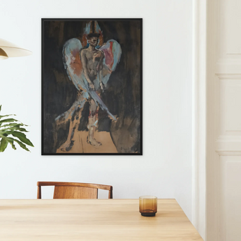 The Angel of Sodom - Christian Berard Framed Canvas, Framed Abstract Painting Figure Wings