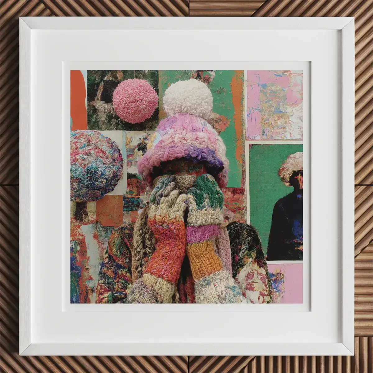 Framed abstract art inspired by William Morris and Gustav Stickley in Arts and Crafts x Social Justice