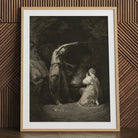 An Incantation - John Dixon Art Print, Black White Framed Print Witch Spell