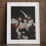 Trinity - Unholy Gay Saints Art Print, 12x16’’ / 31x41cm / White Frame / 2’’ Matboard, Framed Artwork Classical Scene Figures