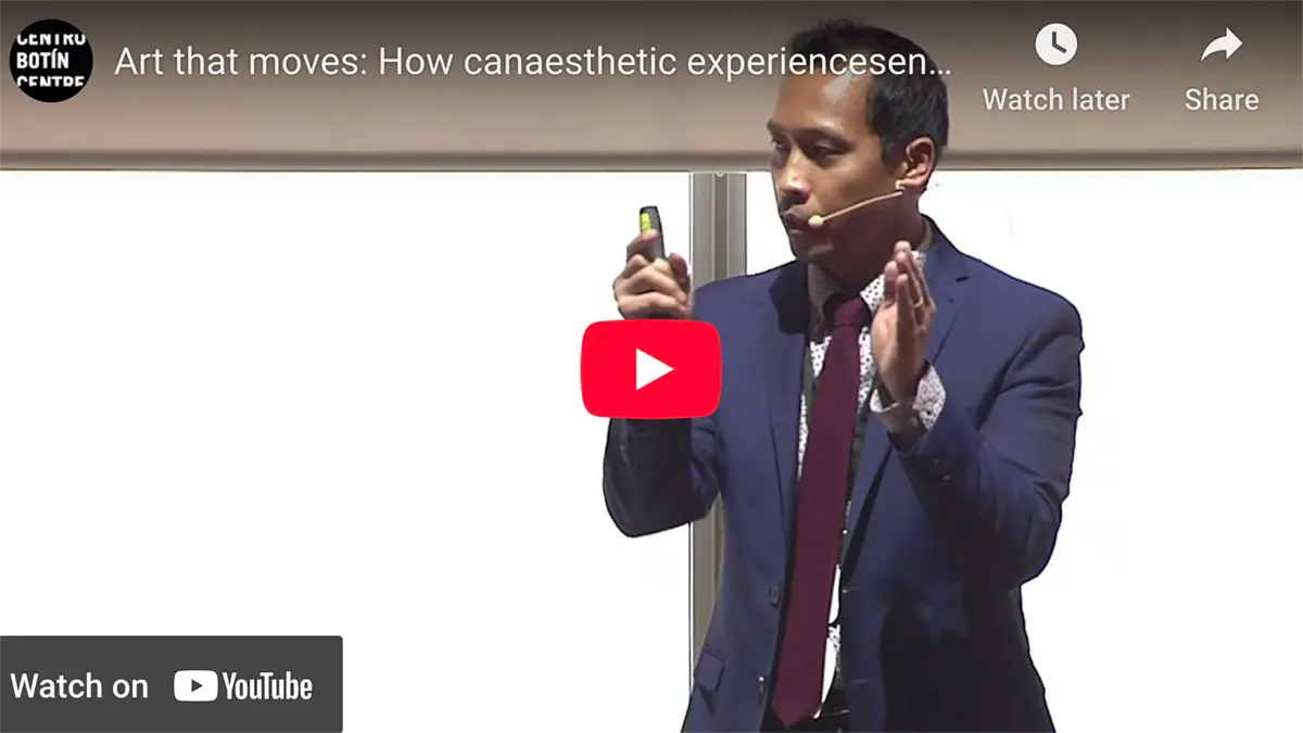 YouTube video screenshot related to artistic activities and emotional expression in art therapy