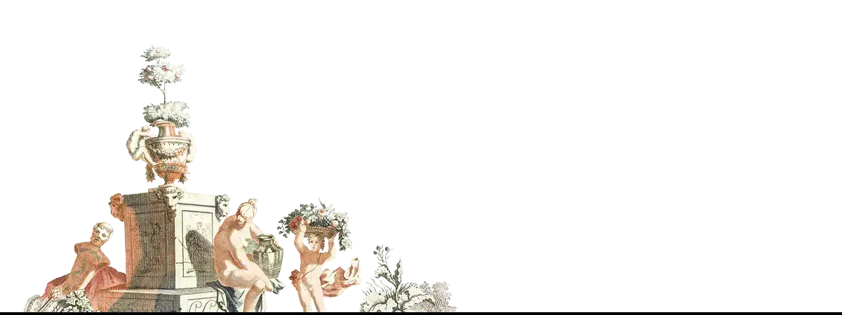 Classical cherub fountain scene featuring young men in Baron von Gloeden’s Sicilian Mythography