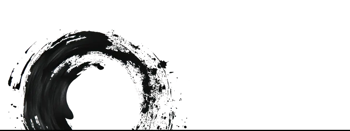 Abstract black brushstroke on textile art iPhone case showcasing decorative art design