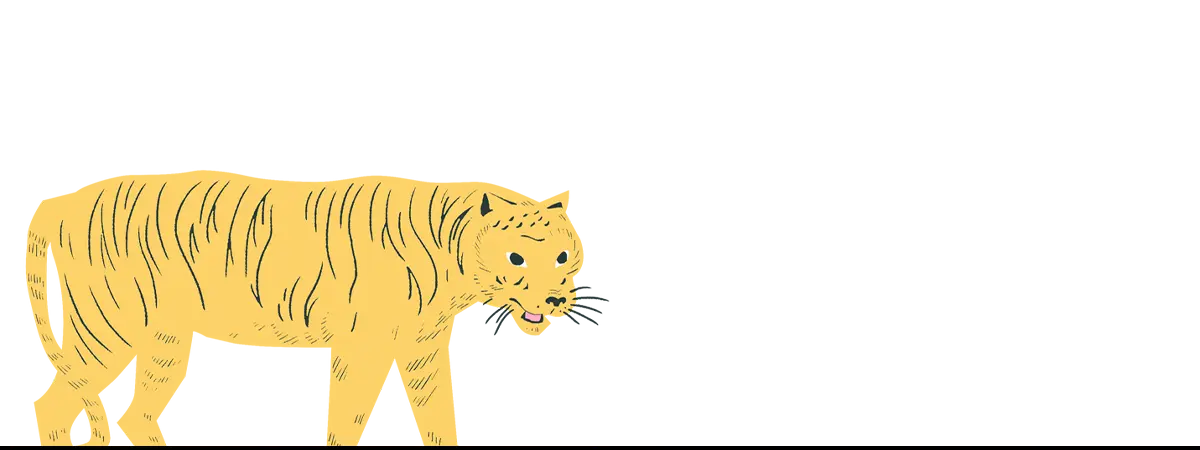 Yellow tiger with black stripes art iPhone case for eclectic art nerds