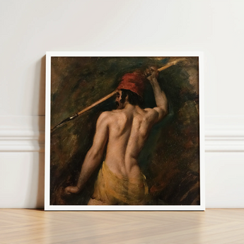 A Greek Slave - William Etty Art Print / Canvas White-framed Reproduction El Greco’s ?The Burial Count Orgaz” Homoerotic, Prints