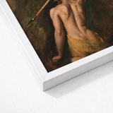 A Greek Slave - William Etty Art Print / Canvas White Framed Classical Painting Muscular Nude Homoerotic, Prints