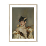Aamon - Grand Marquis of Hell Art Print, Framed Artistic Portrait Doves Perched Someone’s Shoulders Head