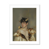 Aamon - Grand Marquis of Hell Art Print, Artistic Portrait Birds Perched Draped Fabric