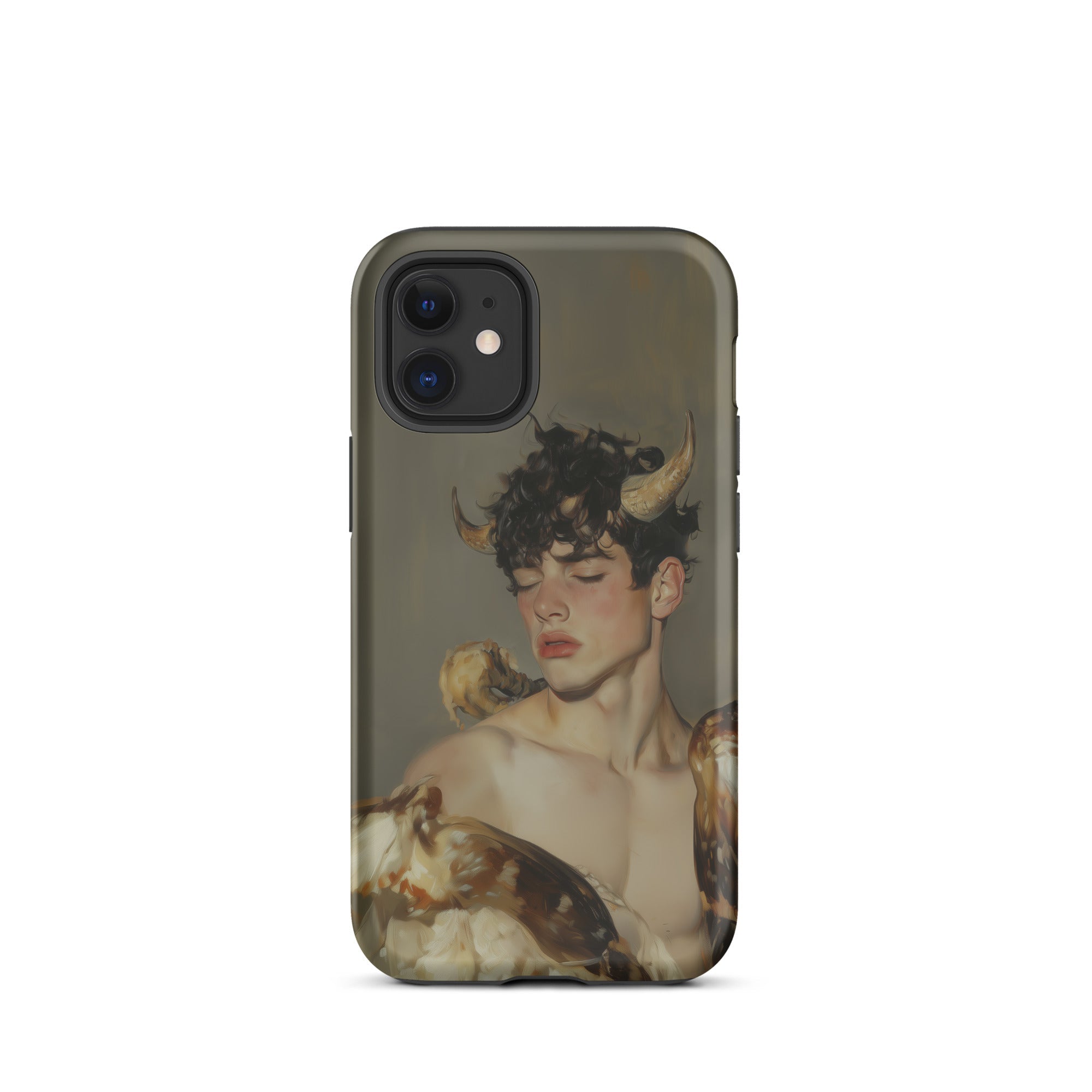 Aamon Grand Marquis of Hell Art Iphone Case, 12 Mini / Matte, Phone Case Horned Figure