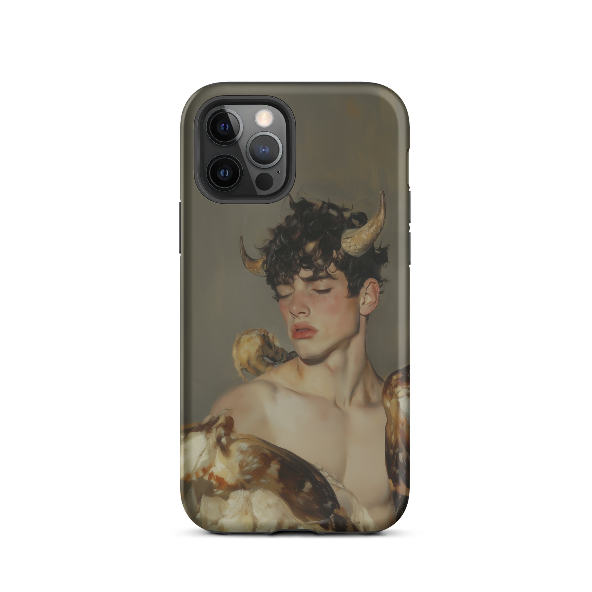 Aamon Grand Marquis of Hell Art Iphone Case, 12 Pro / Matte, Phone Case Horned Figure