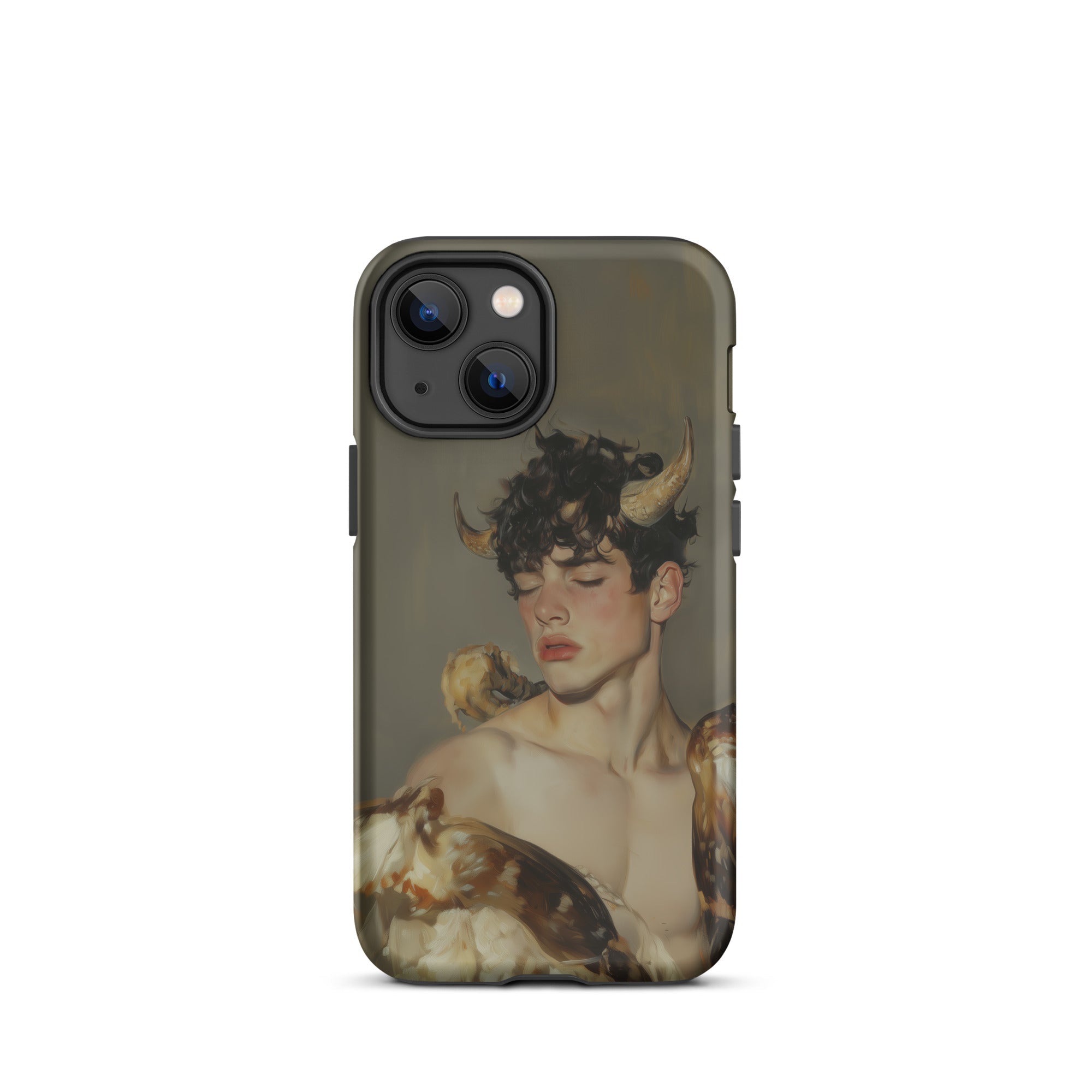 Aamon Grand Marquis of Hell Art Iphone Case, 13 Mini / Matte, Iphone Case Horned Man Design