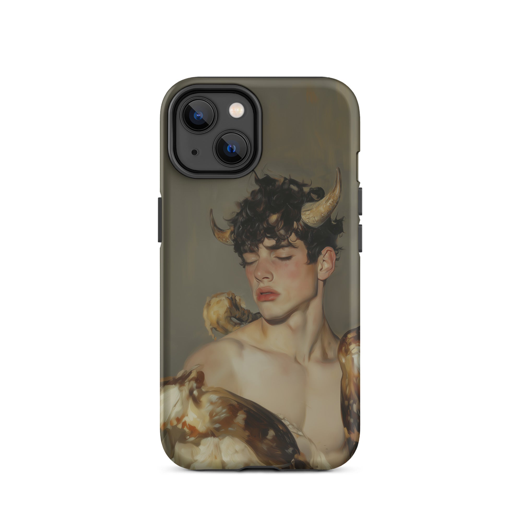 Aamon Grand Marquis of Hell Art Iphone Case, 14 / Matte, Iphone Case Classical Painting Horned Man