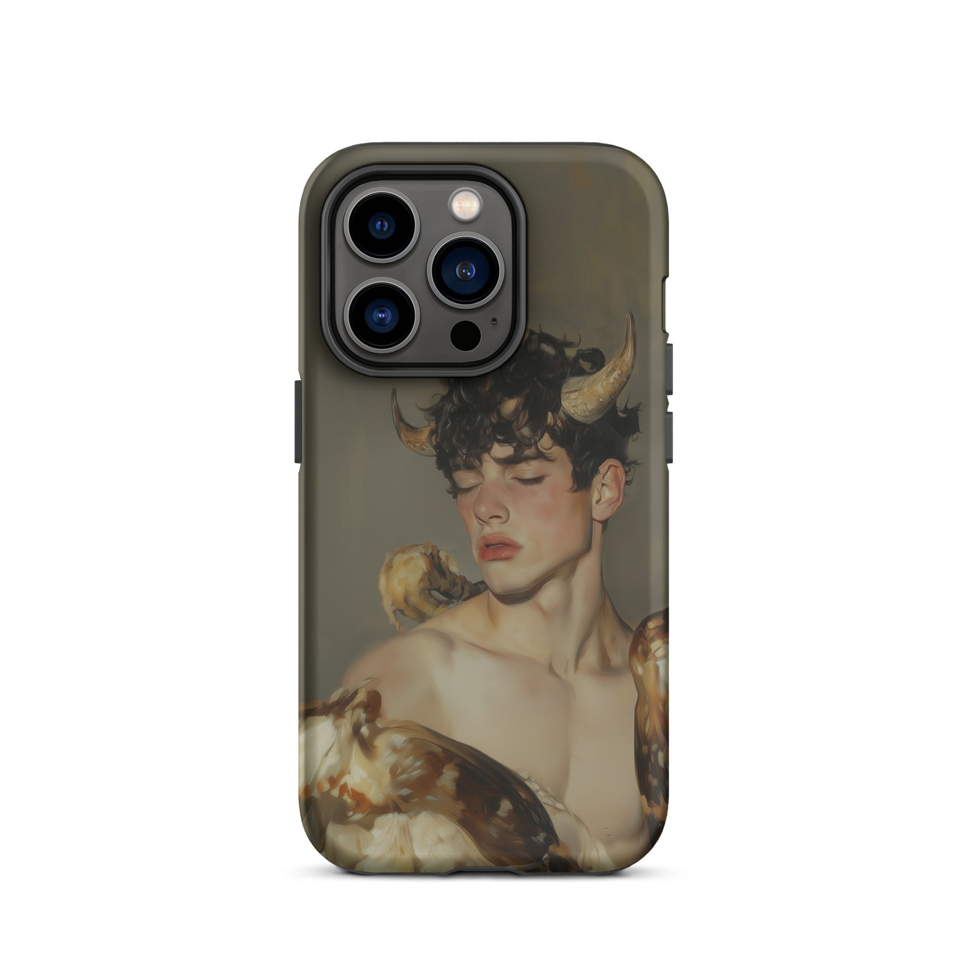 Aamon Grand Marquis of Hell Art Iphone Case, 14 Pro / Matte, Phone Case Horned Figure