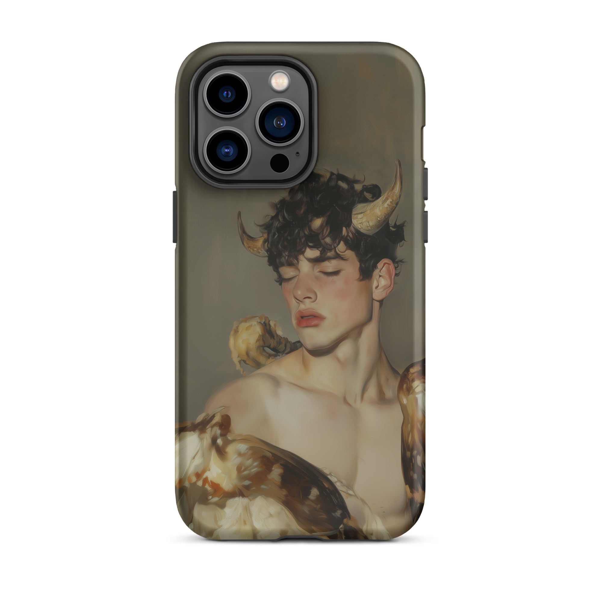 Aamon Grand Marquis of Hell Art Iphone Case, 14 Pro Max / Matte, Phone Case Horned Man