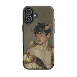 Aamon - Grand Marquis of Hell Art Iphone Case, 16 Plus / Matte, Phone Case Horned Man Design
