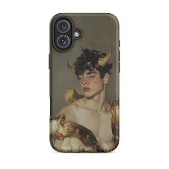 Aamon - Grand Marquis of Hell Art Iphone Case, 16 Plus / Matte, Phone Case Horned Man Design