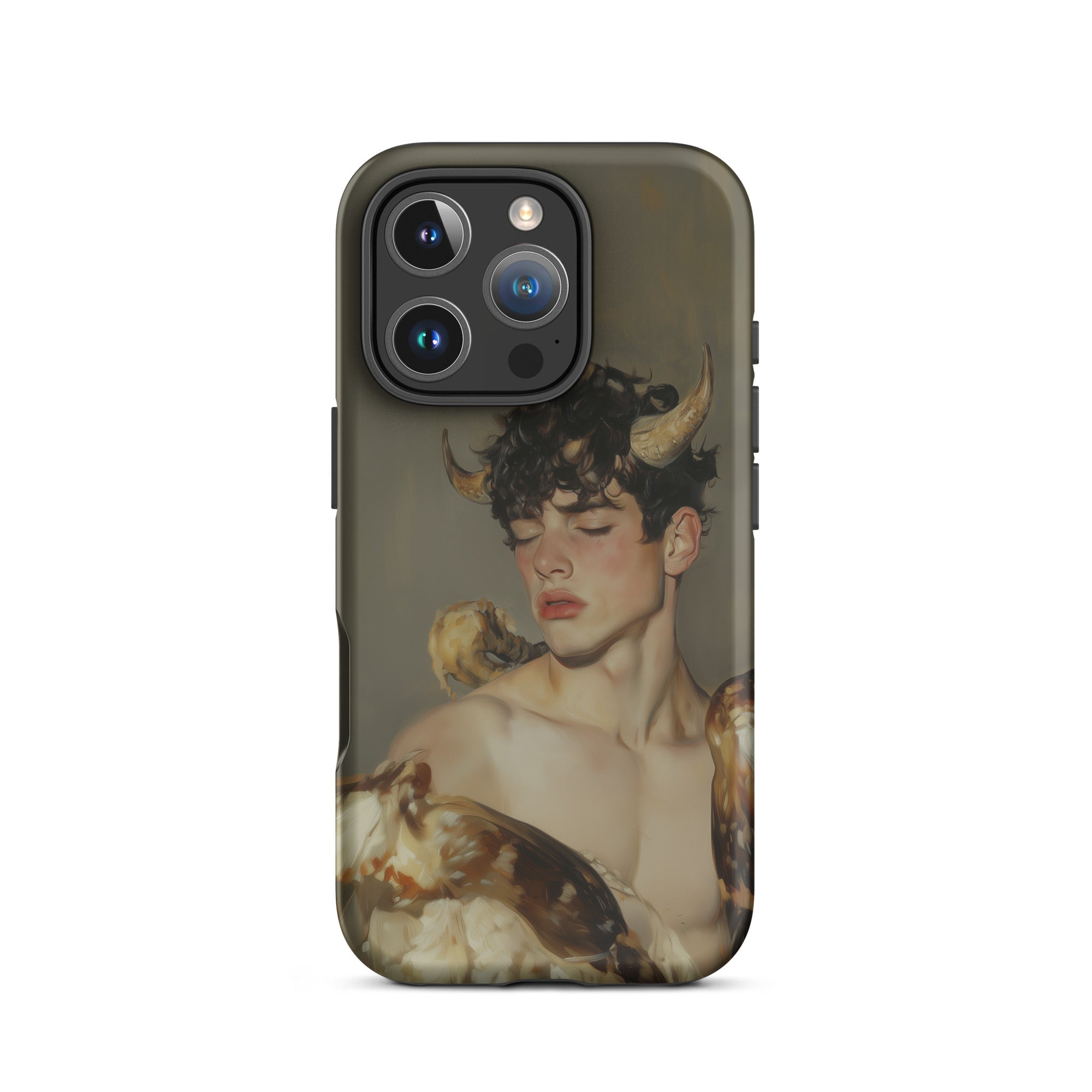 Aamon Grand Marquis of Hell Art Iphone Case, 16 Pro / Matte, Phone Case Horned Figure