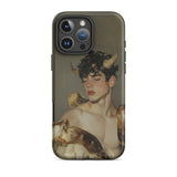 Aamon - Grand Marquis of Hell Art Iphone Case, 16 Pro Max / Matte, Phone Case Horned Man Design