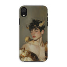 Aamon Grand Marquis of Hell Art Iphone Case, Xr / Matte, Phone Case Horned Man Design