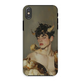 Aamon - Grand Marquis of Hell Art Phone Case Iphone Xs / Matte Phone Case Horned Man Hell Art Iphone, Vision Carved, Iphone