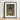 Black-framed Art Print Painted Portrait Young Man Dark Silence, a Lithe Demon, Stands Bathed, Horns Curling Delicately