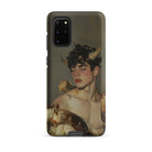 Aamon Grand Marquis of Hell Art Samsung Case, Galaxy S20 Plus / Matte, Smartphone Case Painted Youthful Bare Chested Figure Horns Serene