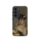 Aamon Grand Marquis of Hell Art Samsung Case, Galaxy S23 / Matte, Black Smartphone Case Painting Person Horns Wings