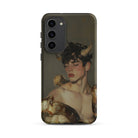 Aamon Grand Marquis of Hell Art Samsung Case, Galaxy S23 Plus / Matte, Dark Green Phone Case Painting Person Horns Wings