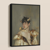 Aamon - Grand Marquis of Hell Framed Canvas, Framed Portrait Painting Person Horns