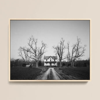 Verlaten huis op het platteland van Maryland - Carol M. Highsmith Art Print / Canvas, 16x12’’ / 41x31cm / Natuurlijk frame, posterprints & visueel