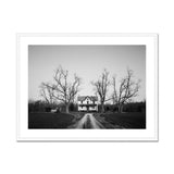 Abandoned Home in Rural Maryland - Carol M. Highsmith Art Print, Framed Black White Photograph Isolated House Bare Trees