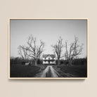 Abandoned Home in Rural Maryland - Carol M. Highsmith Framed Canvas, 16x12’’ / 41x31cm / Natural Floating Frame, Framed Black White