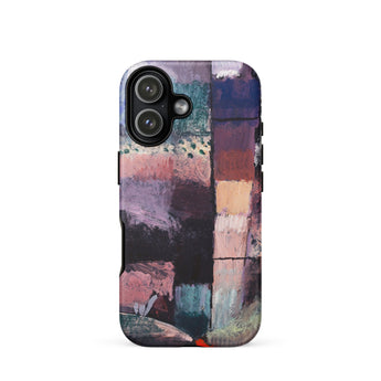 About a Motif from Hammamet - Paul-klee Phone Case Iphone 17 / Matte Abstract Art Phone Case Patchwork Design Muted Purples Paul Klee,
