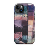 About a Motif from Hammamet - Paul-klee Phone Case Iphone 15 Plus / Matte Abstract Art Phone Case Textured Painterly Panels Muted Paul