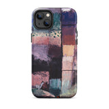 About a Motif from Hammamet - Paul-klee Phone Case Iphone 14 Plus / Matte Abstractly Painted Phone Case Textured Layered Blocks Muted Paul