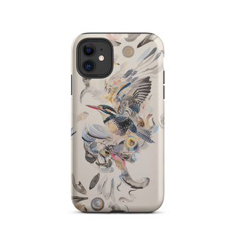 Above & Beyond - Surreal Kingfisher Art Iphone Case, 11 / Matte, Bird-themed Phone Case
