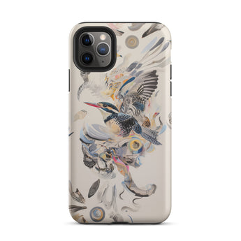 Above & Beyond - Surreal Kingfisher Art Iphone Case, 11 Pro Max / Matte, Bird-themed Smartphone Case