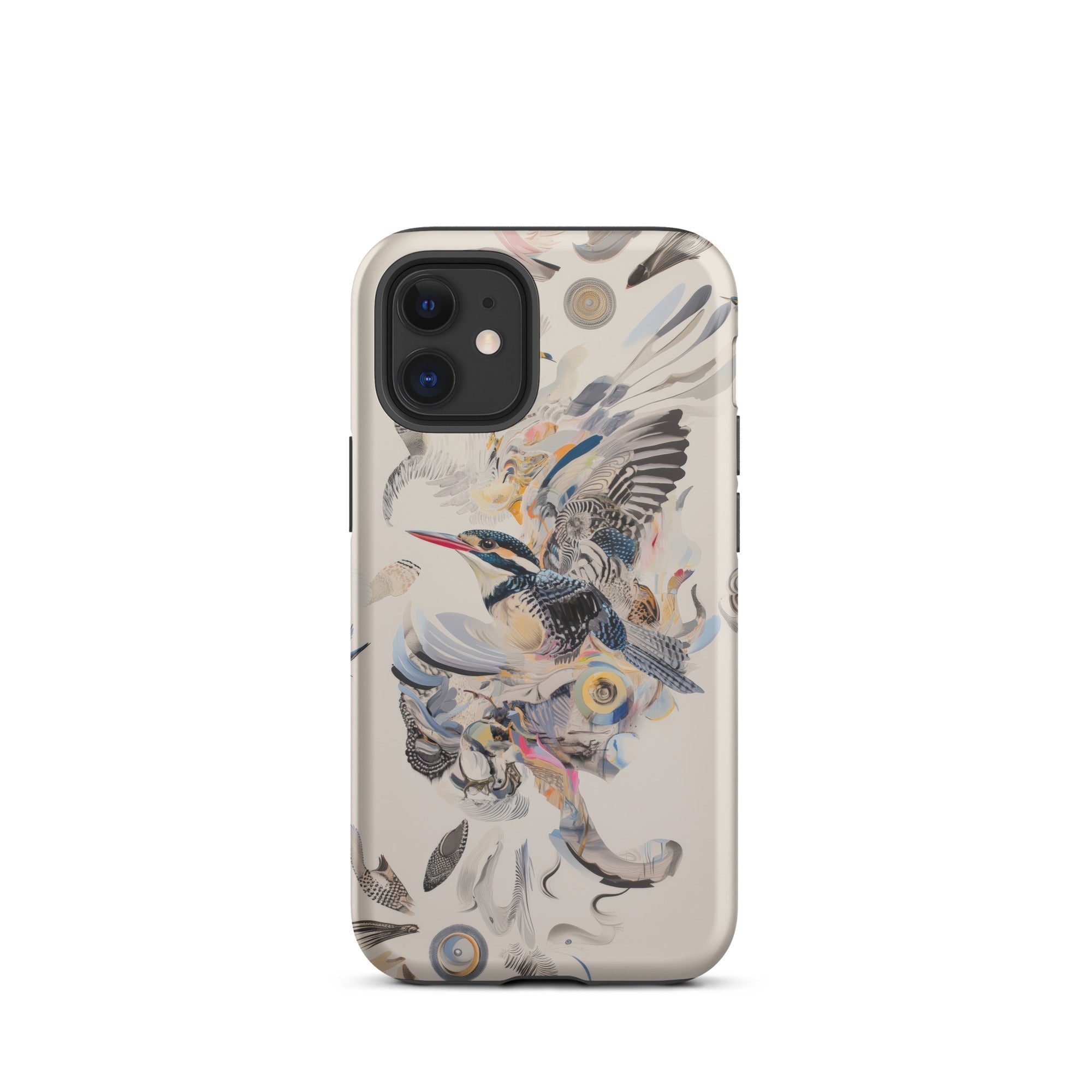 Above & Beyond Surreal Kingfisher Art Iphone Case, 12 Mini / Matte, Bird Themed Smartphone Case