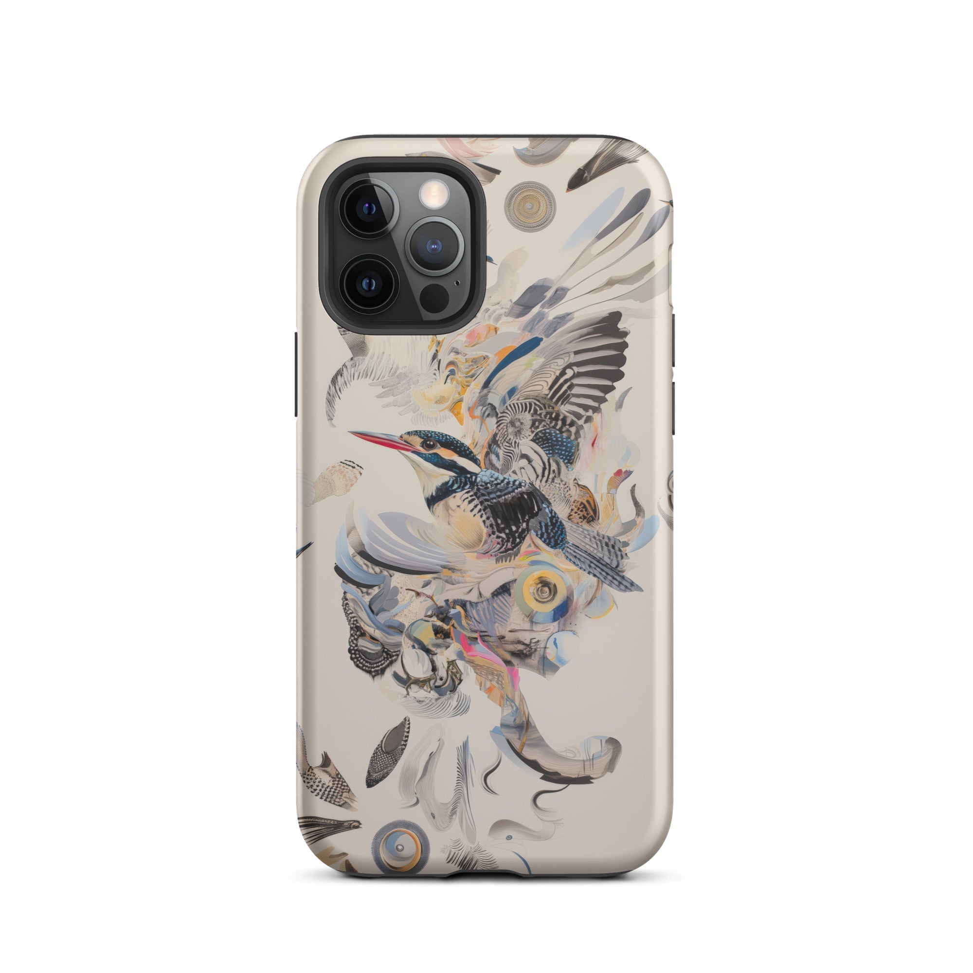 Above & Beyond Surreal Kingfisher Art Iphone Case, 12 Pro / Matte, Bird Themed Phone Case