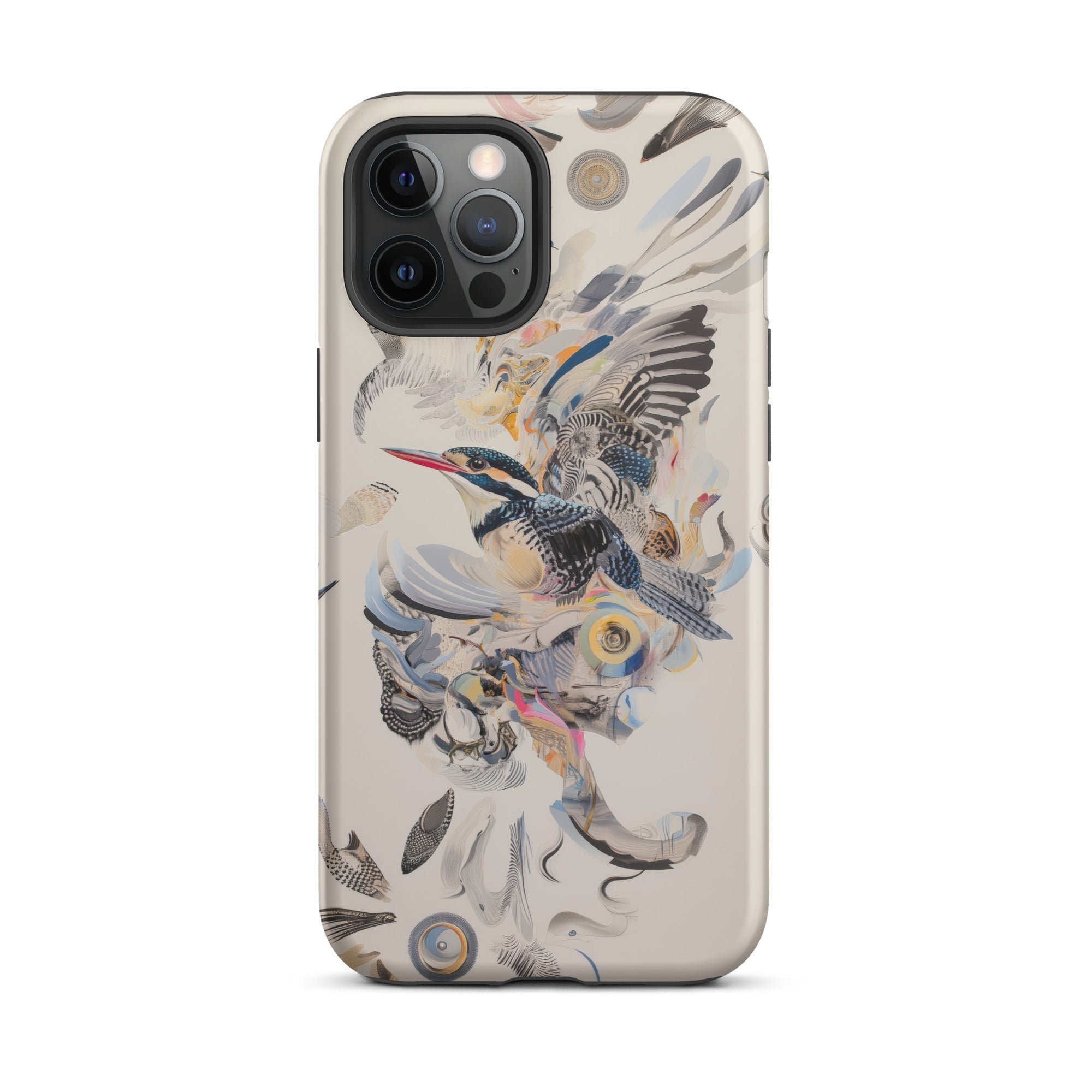 Above & Beyond Surreal Kingfisher Art Iphone Case, 12 Pro Max / Matte, Bird Themed Iphone Case