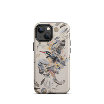 Above & Beyond - Surreal Kingfisher Art Iphone Case, 13 Mini / Matte, Bird-themed Phone Case