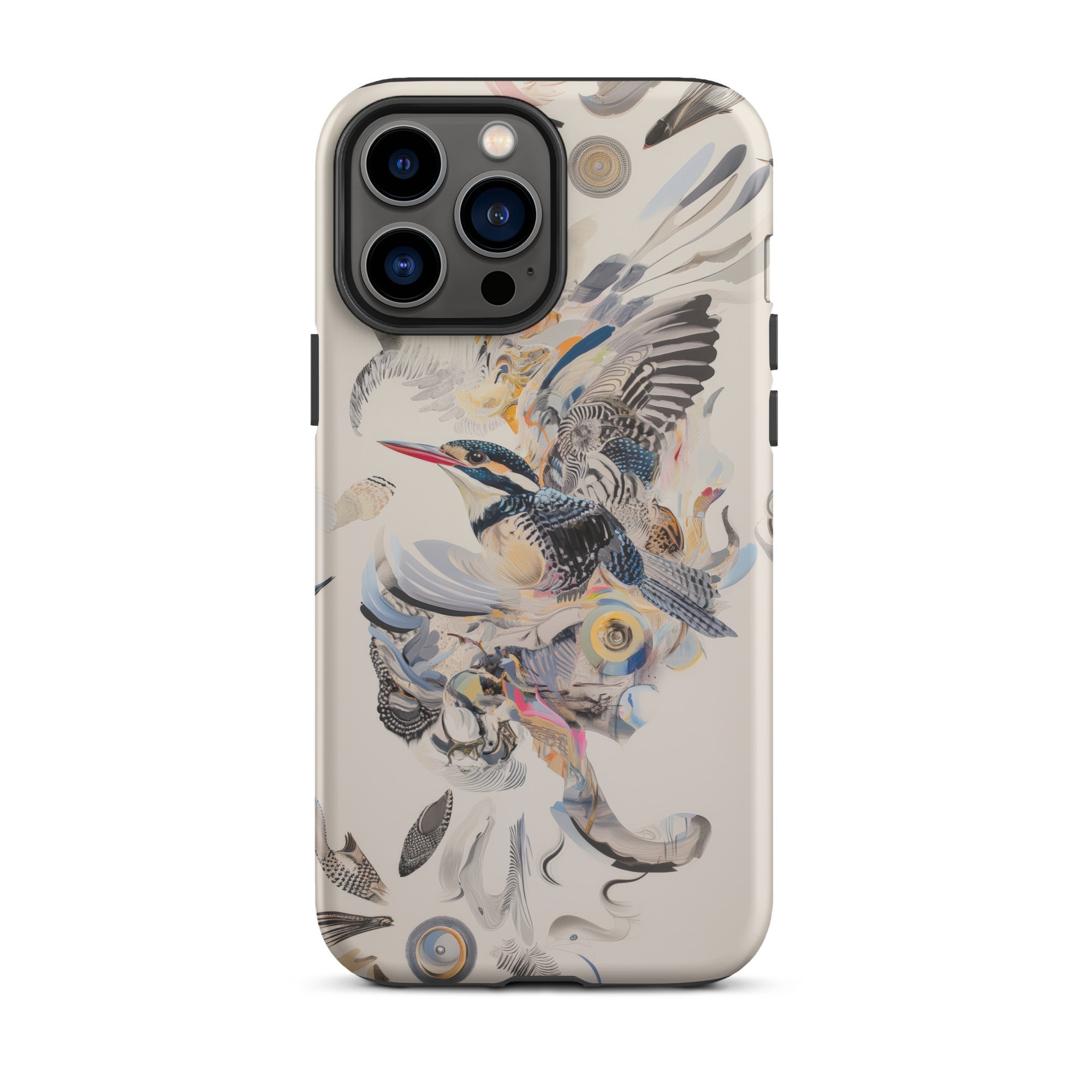 Above & Beyond Surreal Kingfisher Art Iphone Case, 13 Pro Max / Matte, Smartphone Case Bird Art